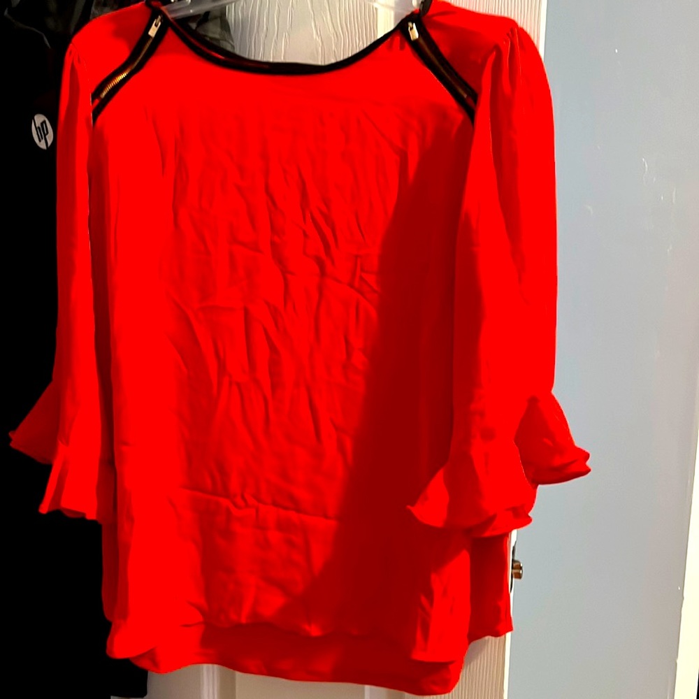 Red blouse